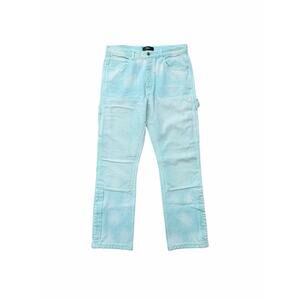 Size 34 - Amiri Jacquard Carpenter Aqua Blue Jeans